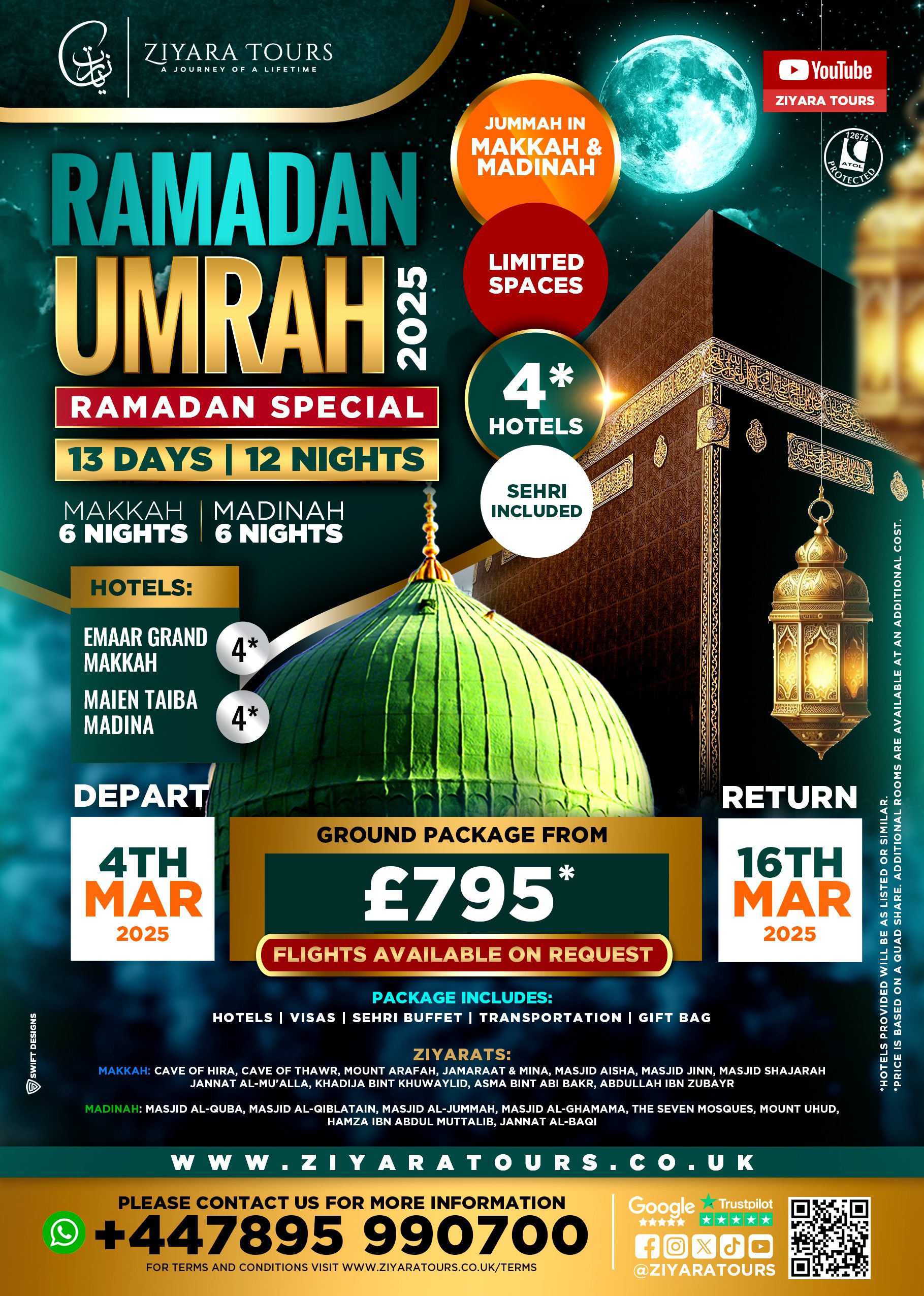 Ramadan Umrah, (1st & 2nd Ashrah)