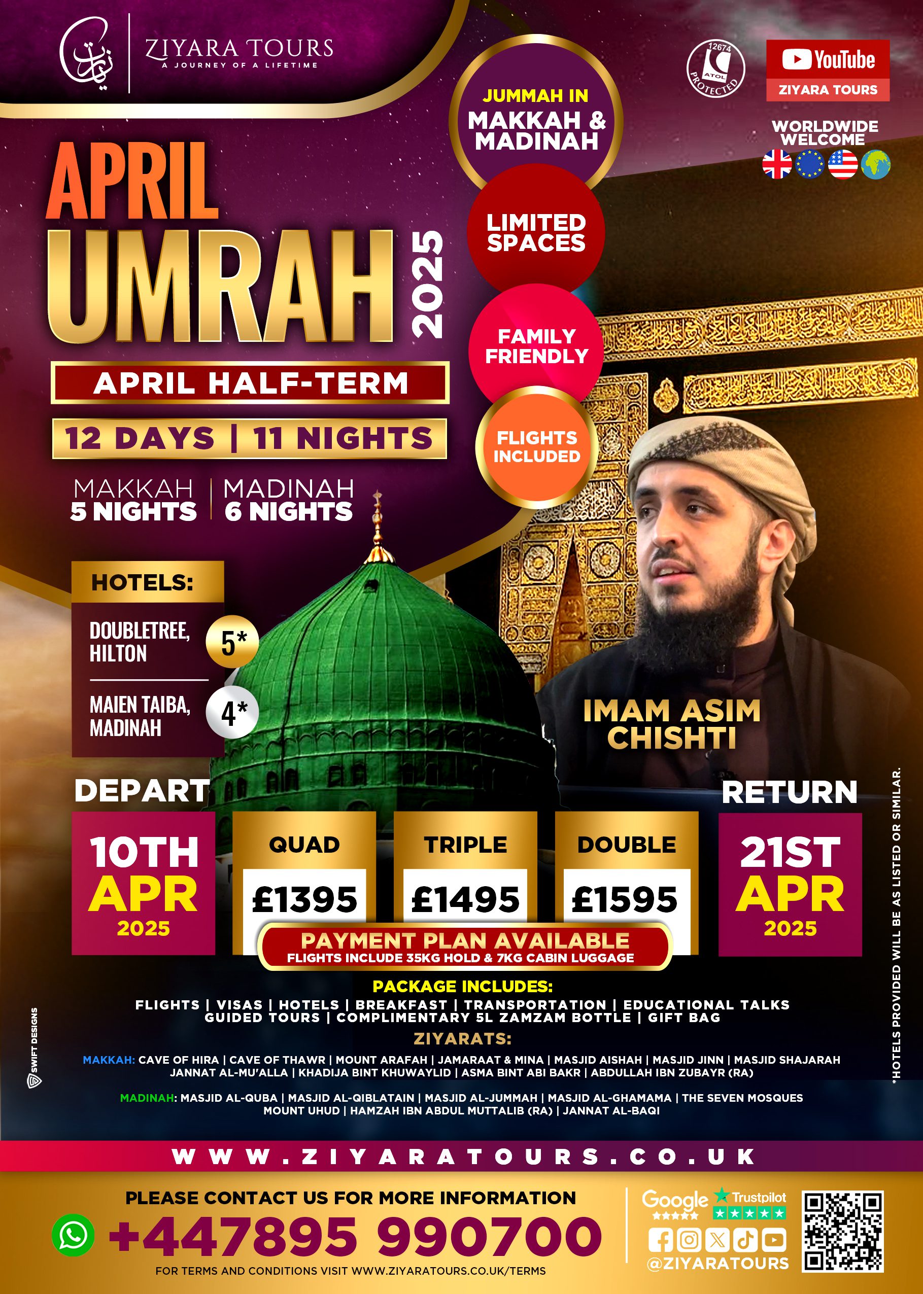 Umrah Package Tour (April Half-Term)