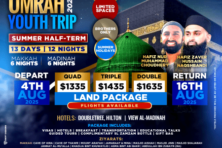 USA – Umrah Package, August Tour