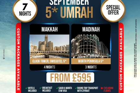 Umrah, 5 Star Tour (Special Offer)