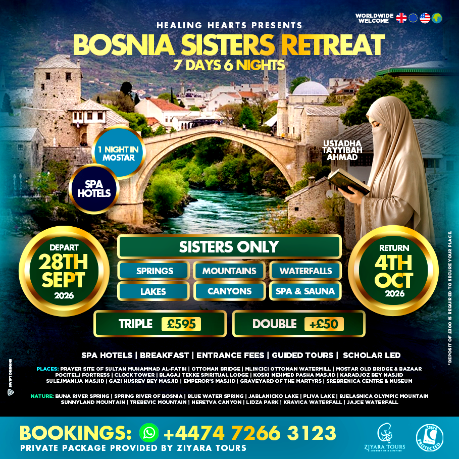 Bosnia Tour, Sept 2026 (Sisters Retreat)
